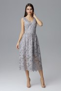Sukienka Model M639 Grey - Figl Figl Sukienka Model M639 Grey - Figl Figl