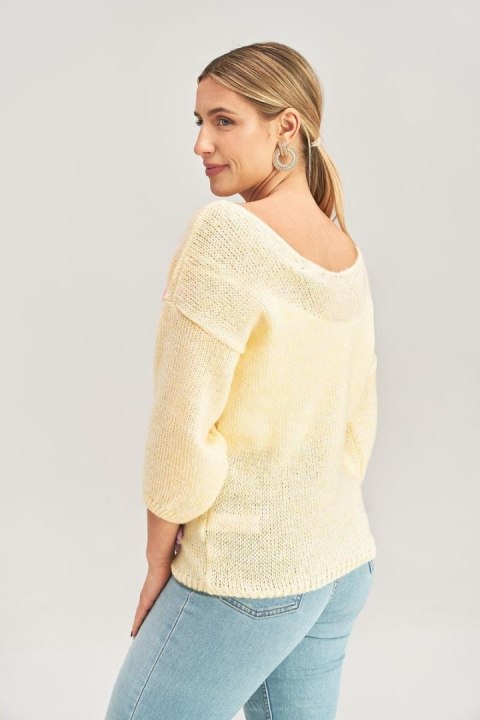 Sweter Damski Model M994 Yellow - Figl Figl Sweter Damski Model M994 Yellow - Figl Figl