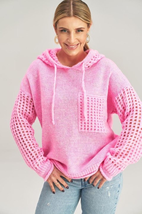 Sweter Damski Model M996 Pink - Figl Figl Sweter Damski Model M996 Pink - Figl Figl