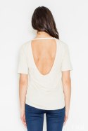 Bluzka M436 Ecru - Figl Figl Bluzka M436 Ecru - Figl Figl