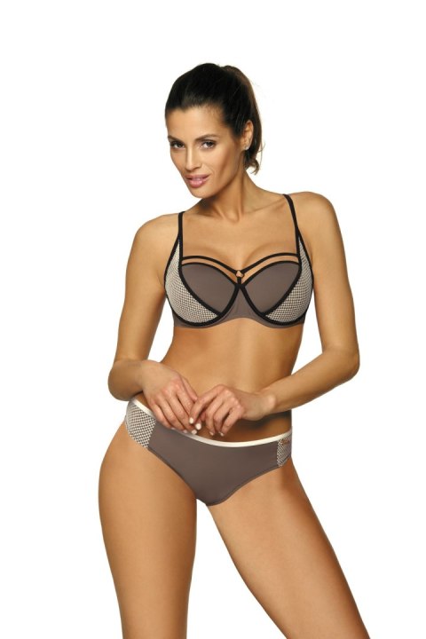 Kostium dwuczęściowy Kostium Kąpielowy Model Charlotte Dark Taupe M-495 Mokka - Marko Marko Kostium dwuczęściowy Kostium Kąpielowy Model Charlotte Dark Taupe M-495 Mokka - Marko Marko