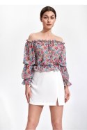 Spódnica Model M866 Ecru - Figl Figl Spódnica Model M866 Ecru - Figl Figl