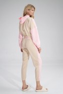 Spodnie Damskie Model M756 Beige/Pink - Figl Figl