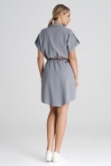 Sukienka Model M1001 Grey - Figl Figl Sukienka Model M1001 Grey - Figl Figl