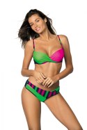 Kostium dwuczęściowy Kostium Kąpielowy Model Tamara Blu Scuro-Blight Green-Rosa Shocking M-399 Green/Pink - Marko Marko Kostium dwuczęściowy Kostium Kąpielowy Model Tamara Blu Scuro-Blight Green-Rosa Shocking M-399 Green/Pink - Marko Marko