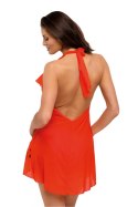 Sukienka Plażow Tunika Model Erin Gerbera M-515 Orange - Marko Marko Sukienka Plażow Tunika Model Erin Gerbera M-515 Orange - Marko Marko