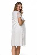 Koszulka nocna Koszula Nocna Ciążowa Model 3118 White - Lupo Line Lupo Line Koszulka nocna Koszula Nocna Ciążowa Model 3118 White - Lupo Line Lupo Line
