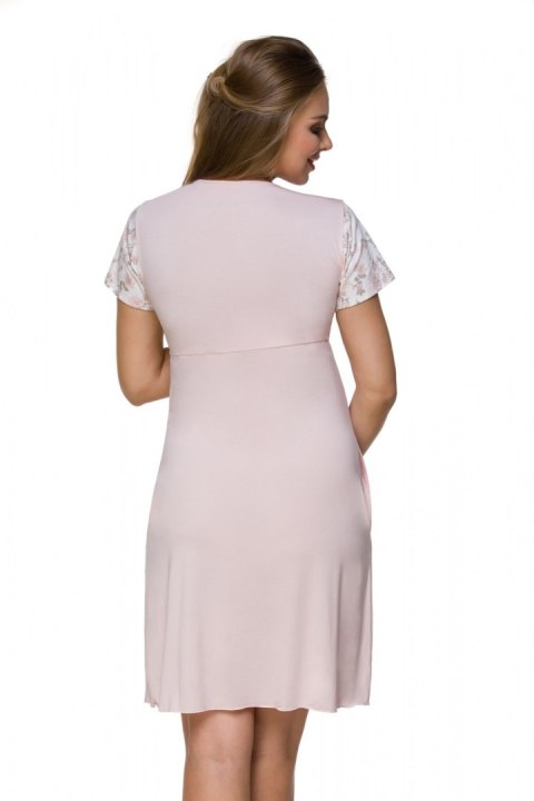 Koszulka nocna Koszula Nocna Ciążowa Model 3123 Pink - Lupo Line Lupo Line Koszulka nocna Koszula Nocna Ciążowa Model 3123 Pink - Lupo Line Lupo Line
