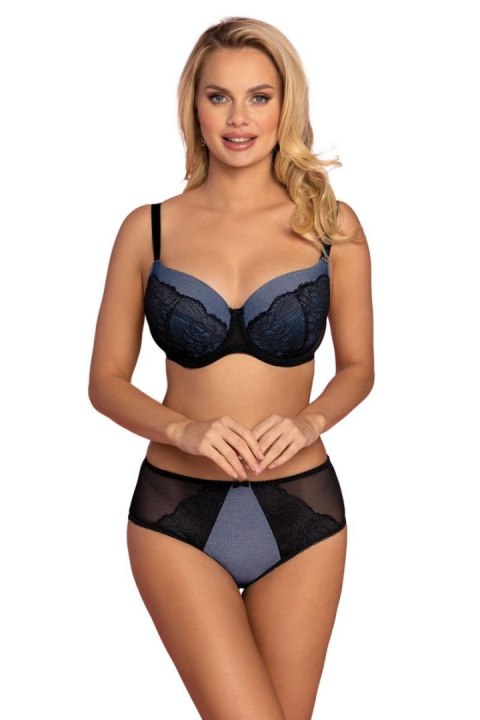 Biustonosz push up Biustonosz Usztywniany Model VB-438 Black/Jeans - Vena Vena Biustonosz push up Biustonosz Usztywniany Model VB-438 Black/Jeans - Vena Vena
