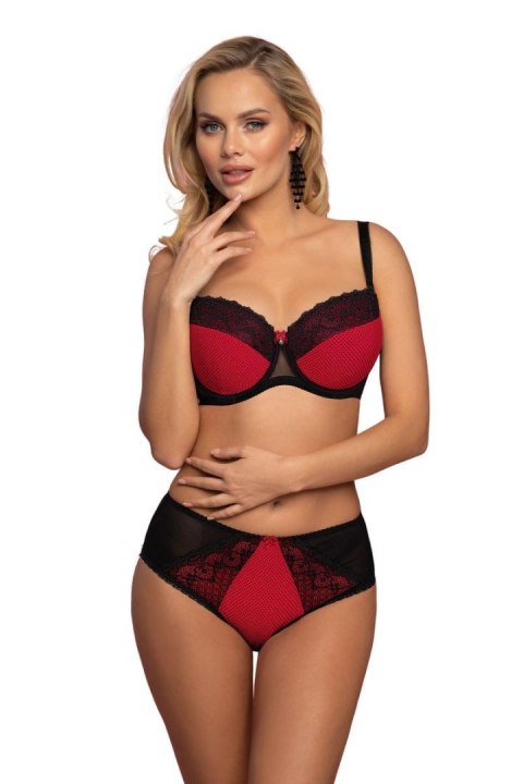 Biustonosz push up Biustonosz Usztywniany Model VB-446 Red/Black - Vena Vena Biustonosz push up Biustonosz Usztywniany Model VB-446 Red/Black - Vena Vena