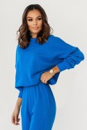 Bluza Damska Model Morelli D30 Blue - IVON IVON Bluza Damska Model Morelli D30 Blue - IVON IVON