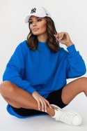 Bluza Damska Model Simple D27 Blue - IVON IVON Bluza Damska Model Simple D27 Blue - IVON IVON