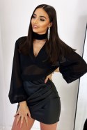 Bluzka Model Miley B48 Black - IVON IVON Bluzka Model Miley B48 Black - IVON IVON