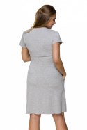 Koszulka nocna Koszula Nocna Ciążowa Model 3125 Grey/Pink - Lupo Line Lupo Line Koszulka nocna Koszula Nocna Ciążowa Model 3125 Grey/Pink - Lupo Line Lupo Line