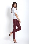 Legginsy Model Irma T14 Bordo - IVON IVON Legginsy Model Irma T14 Bordo - IVON IVON