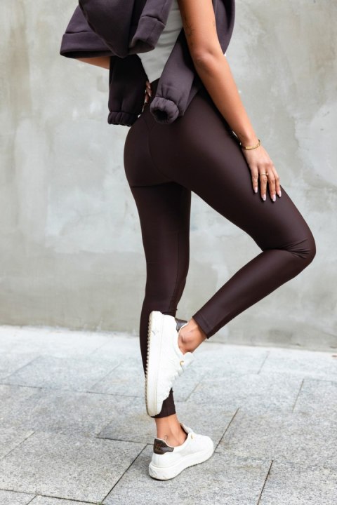 Legginsy Model Naomar T29 Chocolate - IVON IVON Legginsy Model Naomar T29 Chocolate - IVON IVON