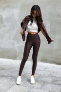 Legginsy Model Wish T28 Chocolate - IVON IVON Legginsy Model Wish T28 Chocolate - IVON IVON