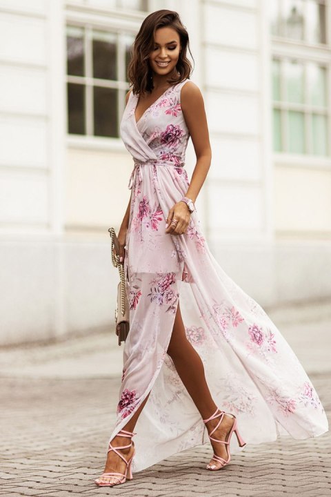 Sukienka Model Dolores 338 Powder Pink - IVON IVON Sukienka Model Dolores 338 Powder Pink - IVON IVON