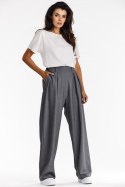 Spodnie Damskie Model A674 Grey - awama Awama Spodnie Damskie Model A674 Grey - awama Awama