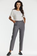 Spodnie Damskie Model A675 Grey - awama Awama Spodnie Damskie Model A675 Grey - awama Awama