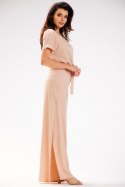 Spodnie Damskie ModelA589 Beige - awama Awama Spodnie Damskie ModelA589 Beige - awama Awama