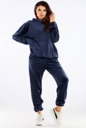Spodnie Dresowe Model A459 Navy - awama Awama Spodnie Dresowe Model A459 Navy - awama Awama