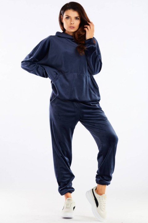 Spodnie Dresowe Model A459 Navy - awama Awama Spodnie Dresowe Model A459 Navy - awama Awama