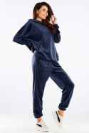 Spodnie Dresowe Model A459 Navy - awama Awama Spodnie Dresowe Model A459 Navy - awama Awama