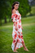 Sukienka Model A311 Red Flowers - awama Awama Sukienka Model A311 Red Flowers - awama Awama