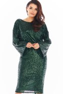 Sukienka Model A402 Cekiny Green - awama Awama Sukienka Model A402 Cekiny Green - awama Awama