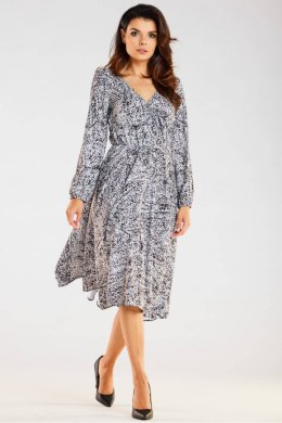 Sukienka Model A466 Black/White Pattern - awama Awama