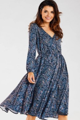 Sukienka Model A466 Navy Pattern - awama Awama