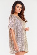 Sukienka Model A483 Beige - awama Awama Sukienka Model A483 Beige - awama Awama