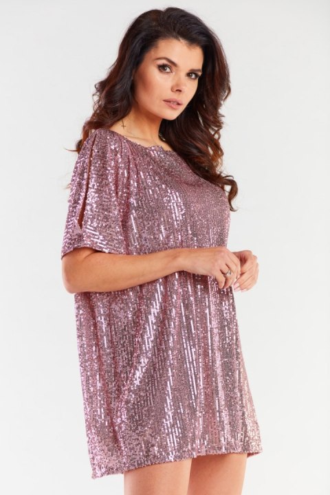 Sukienka Model A483 Pink - awama Awama Sukienka Model A483 Pink - awama Awama