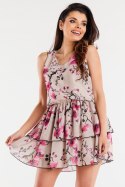 Sukienka Model A501 Cherry Flowers - awama Awama Sukienka Model A501 Cherry Flowers - awama Awama