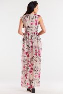Sukienka Model A502 Cherry Flowers - awama Awama Sukienka Model A502 Cherry Flowers - awama Awama