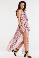 Sukienka Model A502 Cherry Flowers - awama Awama Sukienka Model A502 Cherry Flowers - awama Awama