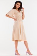 Sukienka Model A518 Beige - awama Awama Sukienka Model A518 Beige - awama Awama