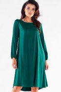 Sukienka Model A524 Bottle Green - awama Awama Sukienka Model A524 Bottle Green - awama Awama