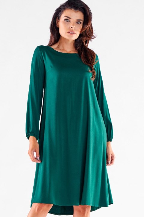 Sukienka Model A524 Bottle Green - awama Awama Sukienka Model A524 Bottle Green - awama Awama
