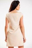 Sukienka Model A570 Beige - awama Awama Sukienka Model A570 Beige - awama Awama