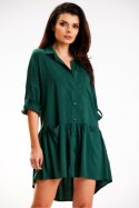 Sukienka Model A584 Bottle Green - awama Awama Sukienka Model A584 Bottle Green - awama Awama