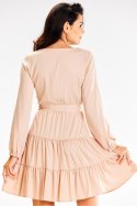 Sukienka Model A603 Beige - awama Awama Sukienka Model A603 Beige - awama Awama