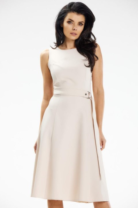 Sukienka Model A633 Beige - awama Awama Sukienka Model A633 Beige - awama Awama
