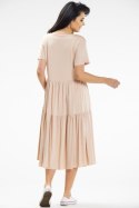 Sukienka Model A639 Beige - awama Awama Sukienka Model A639 Beige - awama Awama