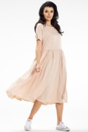 Sukienka Model A639 Beige - awama Awama Sukienka Model A639 Beige - awama Awama