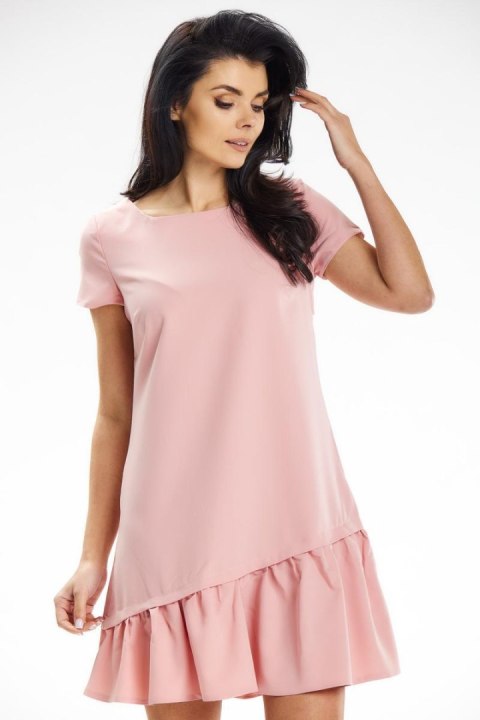 Sukienka Model A644 Powder Pink - awama Awama Sukienka Model A644 Powder Pink - awama Awama