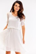 Sukienka Model A656 White - awama Awama Sukienka Model A656 White - awama Awama