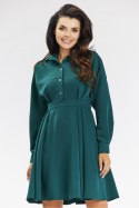 Sukienka Model A668 Bottle Green - awama Awama Sukienka Model A668 Bottle Green - awama Awama