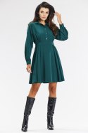 Sukienka Model A668 Bottle Green - awama Awama Sukienka Model A668 Bottle Green - awama Awama